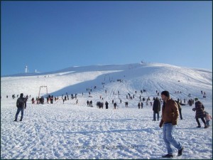Ankara Elmadağ Kayak Merkezi teleski ve pist