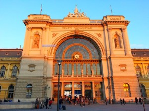 Tren istasyonu Budapest Hungary Magyar