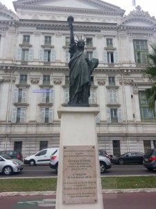 Replica of the NY liberty statue Nice France